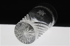 1999 Old Memorial June Member-Guest 2nd Place Net Sterling Cut Glass Trophy with Box