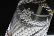 1999 Old Memorial December Member-Guest 2nd Place Net Sterling Cut Glass Trophy with Box