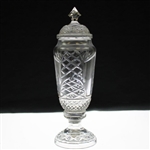 2003 Old Memorial Spring Member-Guest Sterling Cut Glass Vase w/Lid