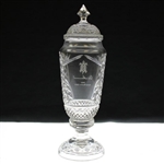 2003 Old Memorial Spring Member-Guest Sterling Cut Glass Vase w/Lid