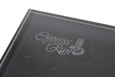 Undated Cypress Run Frosted Glass Golf Club & Ball Display - Charles Bridges Collection