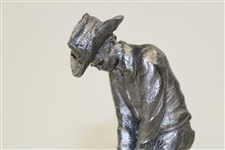 Chi-Chi Rodriguez's Pewter Putting Golfer with Cowboy Hat by Artist Michael Richer