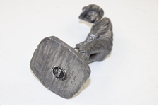 Chi-Chi Rodriguez's Pewter Putting Golfer with Cowboy Hat by Artist Michael Richer
