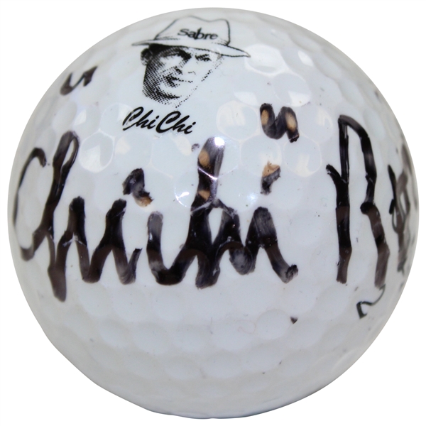Chi-Chi Rodriguez Signed Personal Image Sabre Logo Golf Ball JSA ALOA