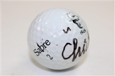 Chi-Chi Rodriguez Signed Personal Image Sabre Logo Golf Ball JSA ALOA