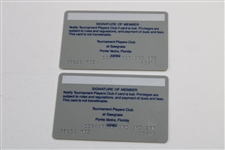Chi-Chi Rodriguez & Mrs Rodriguez Tournament Players Club Senior PGA Tour Member Credit Cards