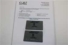 Chi-Chi Rodriguez & Mrs Rodriguez Tournament Players Club Senior PGA Tour Member Credit Cards
