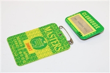 Chi-Chi Rodriguez's Personal 1980 Masters SERIES Badge #30097 with 1982 Clubhouse Badge #751