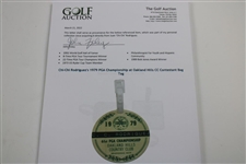 Chi-Chi Rodriguez's 1979 PGA Championship at Oakland Hills CC Contestant Bag Tag