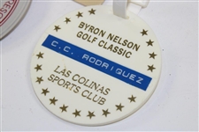 Chi-Chi Rodriguez's Personal Group of Three (3) Bag Tags - Senior Pga Tour, Byron Nelson Classic, & Cerromar Beach 