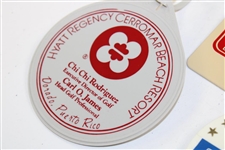 Chi-Chi Rodriguez's Personal Group of Three (3) Bag Tags - Senior Pga Tour, Byron Nelson Classic, & Cerromar Beach 