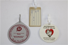 Chi-Chi Rodriguez's Personal Group of Three (3) Bag Tags - Senior Pga Tour, Byron Nelson Classic, & Cerromar Beach 
