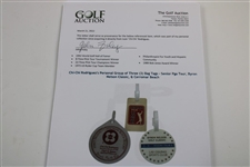 Chi-Chi Rodriguez's Personal Group of Three (3) Bag Tags - Senior Pga Tour, Byron Nelson Classic, & Cerromar Beach 