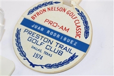 Chi-Chi Rodriguez's Personal Group of Three (3) Bag Tags - 1974 Byron Nelson Classic, Mauna Lani, & VPMI XI