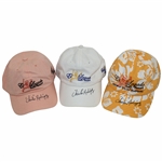 Three (3) Chi-Chi Rodriguez Signed Legends Golf Resort Golf Hats - Chi-Chi Rodriguez Collection JSA ALOA