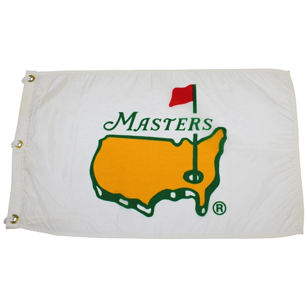 Classic 1993 Masters Tournament White with Yellow Logo Flag - 1st Masters Souvenir Flag