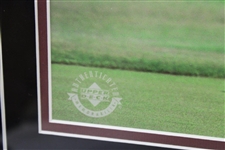 Tiger Woods Signed Oversize Red Shirt Fist Pump 16x20 Photo - Framed UDA #BAK30084
