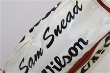 Sam Snead's Game Used Wilson Professional Made in USA Red & White Tour Bag