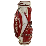 Seve Ballesteros' Game Used Slazenger Red & White B51 Tour Bag