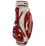 Seve Ballesteros' Game Used Slazenger Red & White B51 Tour Bag