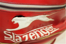 Seve Ballesteros' Game Used Slazenger Red & White B51 Tour Bag