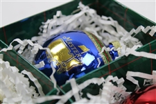 Masters Tournament Logo Red/Green/Blue/Gold Holiday Ornaments in Original Box