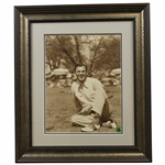 Ben Hogan Signed & Inscribed at Augusta National 11x14 Sepia Photo - Framed JSA ALOA