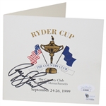 Payne Stewart Signed 1999 Ryder Cup at The Country Club Brookline Scorecard JSA #VV50085