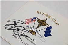 Payne Stewart Signed 1999 Ryder Cup at The Country Club Brookline Scorecard JSA #VV50085
