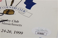 Payne Stewart Signed 1999 Ryder Cup at The Country Club Brookline Scorecard JSA #VV50085