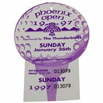 1997 Phoenix Open Final Day Full Ticket #013079 - Tiger Hits Famous Hole In One!