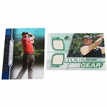 2021 Tiger Woods SP Game Used Tour Gear Shirt & Upper Deck Artifacts Golf Cards