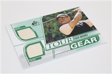 2021 Tiger Woods SP Game Used Tour Gear Shirt & Upper Deck Artifacts Golf Cards