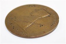 1918 Foch Victory Golf Medal Presented by John D Rockefeller to Henry C. Strauss at Fairview CC