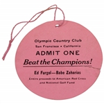 1955 Babe Zaharias vs. Ed Furgol Beat the Champions! Olympic Country Club Ticket