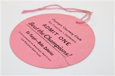 1955 Babe Zaharias vs. Ed Furgol 'Beat the Champions!' Olympic Country Club Ticket