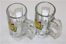 Pair of Masters Tournament Logo Handled Beer Mugs