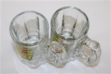 Pair of Masters Tournament Logo Handled Beer Mugs