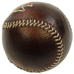 Masters Brown Leather Berckman's Baseball with Stand & Original Packaging