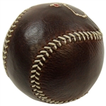 Masters Brown Leather Berckman's Baseball with Stand & Original Packaging