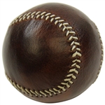Masters Brown Leather Berckman's Baseball with Stand & Original Packaging