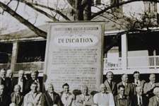1938 Senior PGA Champ. Frank Christian Photo in Front of Augusta National Clubhouse with 1974 Prov. Letter