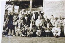 1938 Senior PGA Champ. Frank Christian Photo in Front of Augusta National Clubhouse with 1974 Prov. Letter