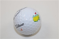 Justin Thomas Signed Titleist Masters Logo Golf Ball JSA #VV50083