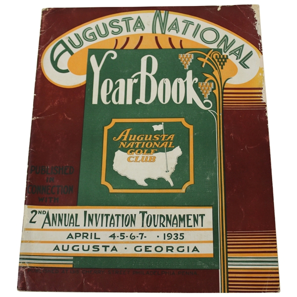 1935 Augusta National 2nd Annual Invitation (Masters) Tournament Program - Seldom Seen