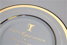Tiger Woods & others 2022 World Golf Hall of Fame Ltd Ed Pickard Plate Induction Plate #151/400