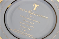 Tiger Woods & others 2022 World Golf Hall of Fame Ltd Ed Pickard Plate Induction Plate #151/400