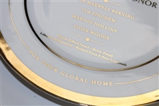 Tiger Woods & others 2022 World Golf Hall of Fame Ltd Ed Pickard Plate Induction Plate #151/400