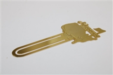 Classic Masters Tournament Gold-Tone Bookmark on Original Cardboard Backing with Card