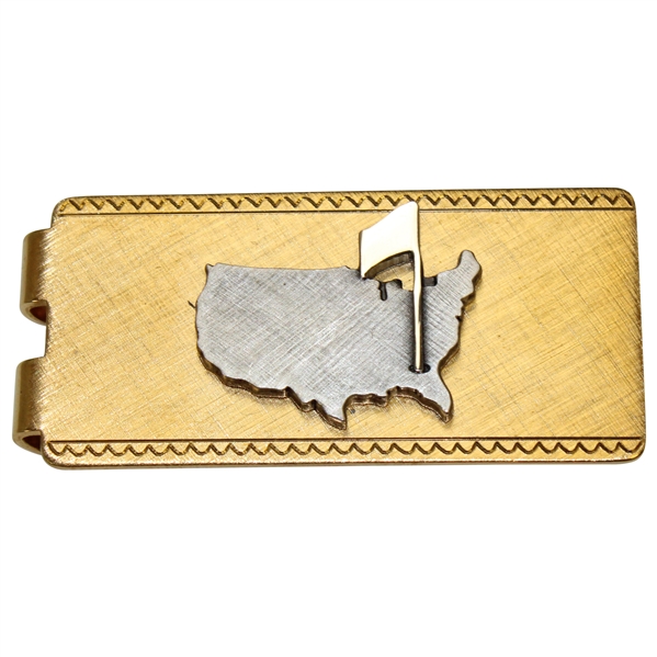 Classic Masters Tournament Gold & Silver-Tone Money Clip in Original Box
